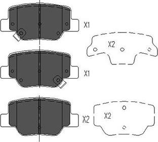 Kavo Parts KBP-9115 - Kit pastiglie freno, Freno a disco autozon.pro