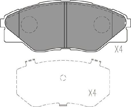 Kavo Parts KBP-9135 - Kit pastiglie freno, Freno a disco autozon.pro