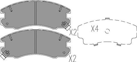 Kavo Parts KBP-9130 - Kit pastiglie freno, Freno a disco autozon.pro