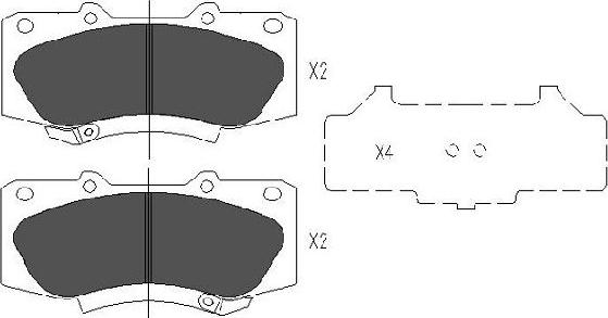 Kavo Parts KBP-9133 - Kit pastiglie freno, Freno a disco autozon.pro