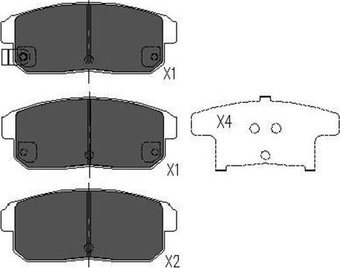 Kavo Parts KBP-4547 - Kit pastiglie freno, Freno a disco autozon.pro