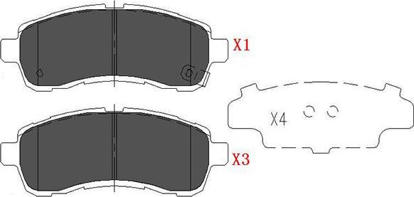 Kavo Parts KBP-4560 - Kit pastiglie freno, Freno a disco autozon.pro