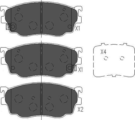 Kavo Parts KBP-4509 - Kit pastiglie freno, Freno a disco autozon.pro