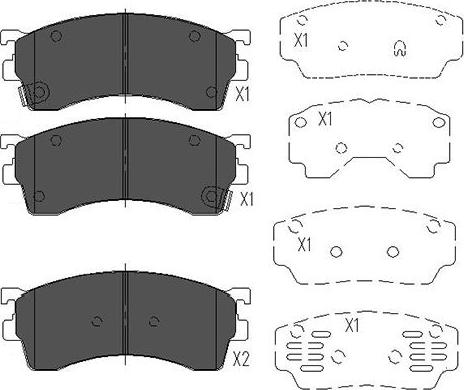 Kavo Parts KBP-4503 - Kit pastiglie freno, Freno a disco autozon.pro