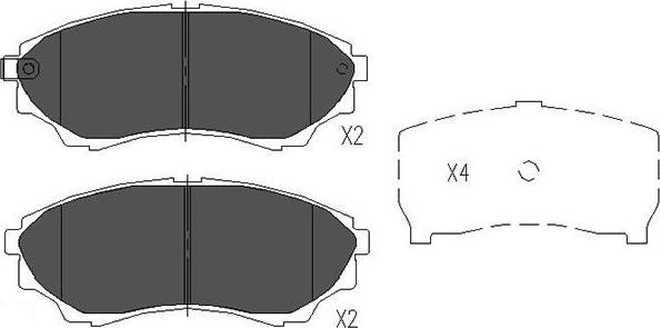 Kavo Parts KBP-4514 - Kit pastiglie freno, Freno a disco autozon.pro