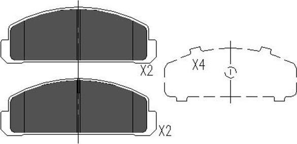 Kavo Parts KBP-4515 - Kit pastiglie freno, Freno a disco autozon.pro