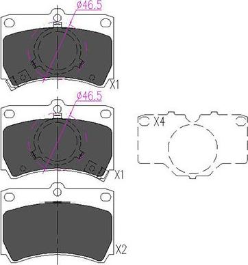 Kavo Parts KBP-4517 - Kit pastiglie freno, Freno a disco autozon.pro