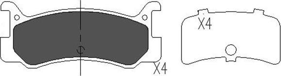 Kavo Parts KBP-4535 - Kit pastiglie freno, Freno a disco autozon.pro