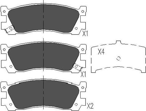 Kavo Parts KBP-4536 - Kit pastiglie freno, Freno a disco autozon.pro