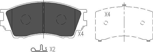 Kavo Parts KBP-4529 - Kit pastiglie freno, Freno a disco autozon.pro