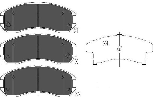 Kavo Parts KBP-4525 - Kit pastiglie freno, Freno a disco autozon.pro