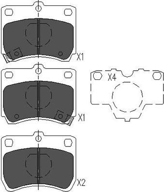 Kavo Parts KBP-4520 - Kit pastiglie freno, Freno a disco autozon.pro