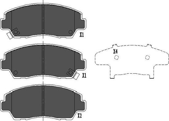 Kavo Parts KBP-4522 - Kit pastiglie freno, Freno a disco autozon.pro