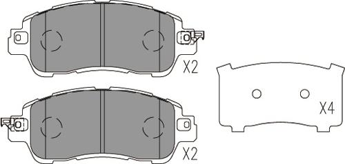 Kavo Parts KBP-4578 - Kit pastiglie freno, Freno a disco autozon.pro