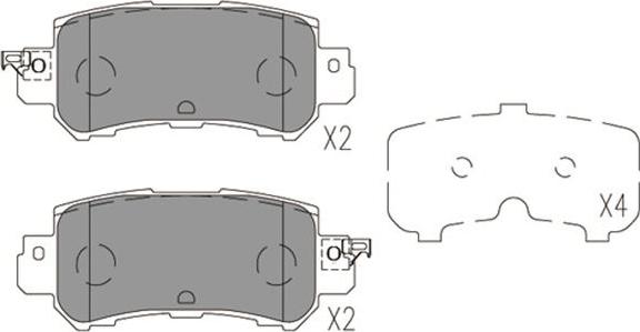 Kavo Parts KBP-4573 - Kit pastiglie freno, Freno a disco autozon.pro