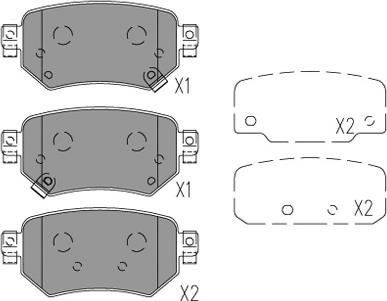 Kavo Parts KBP-4577 - Kit pastiglie freno, Freno a disco autozon.pro