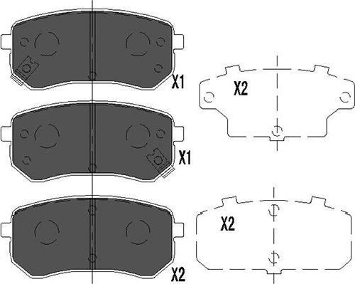 Kavo Parts KBP-4005 - Kit pastiglie freno, Freno a disco autozon.pro