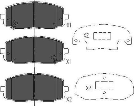 Kavo Parts KBP-4006 - Kit pastiglie freno, Freno a disco autozon.pro