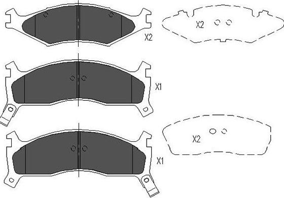 Kavo Parts KBP-4008 - Kit pastiglie freno, Freno a disco autozon.pro