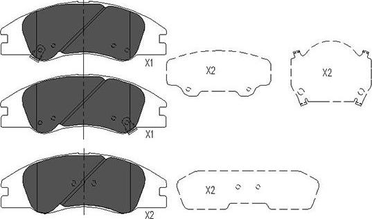 Kavo Parts KBP-4003 - Kit pastiglie freno, Freno a disco autozon.pro