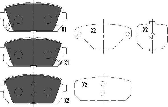 Kavo Parts KBP-4019 - Kit pastiglie freno, Freno a disco autozon.pro