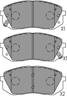 Kavo Parts KBP-4031 - Kit pastiglie freno, Freno a disco autozon.pro