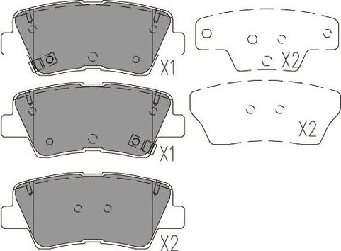 Kavo Parts KBP-4029 - Kit pastiglie freno, Freno a disco autozon.pro