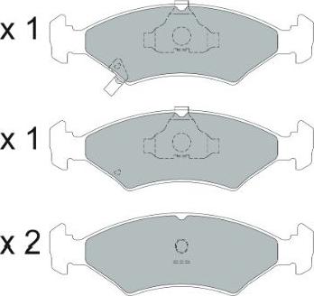 Kavo Parts KBP-4026 - Kit pastiglie freno, Freno a disco autozon.pro