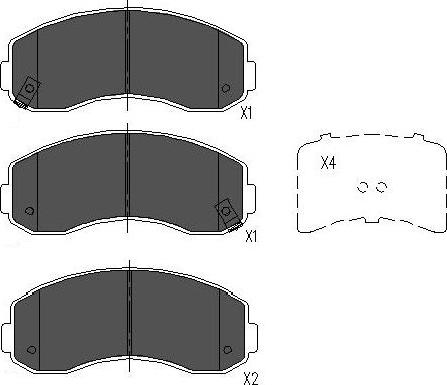 Kavo Parts KBP-4021 - Kit pastiglie freno, Freno a disco autozon.pro