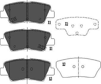 Kavo Parts KBP-4022 - Kit pastiglie freno, Freno a disco autozon.pro