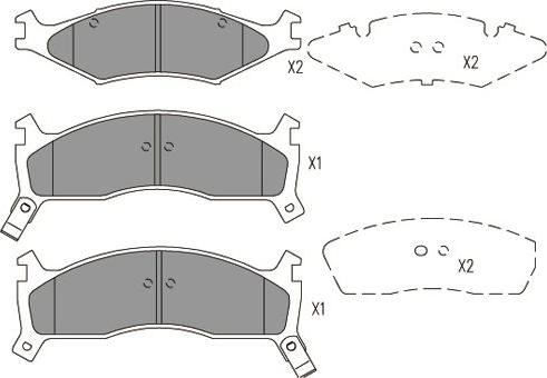 Kavo Parts KBP-4027 - Kit pastiglie freno, Freno a disco autozon.pro