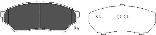 Kavo Parts KBP-5514 - Kit pastiglie freno, Freno a disco autozon.pro