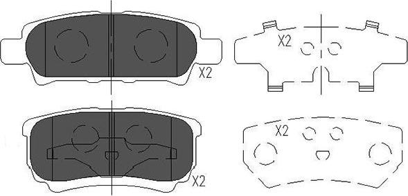 Kavo Parts KBP-5518 - Kit pastiglie freno, Freno a disco autozon.pro