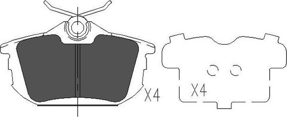 Kavo Parts KBP-5513 - Kit pastiglie freno, Freno a disco autozon.pro