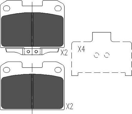 Kavo Parts KBP-5531 - Kit pastiglie freno, Freno a disco autozon.pro