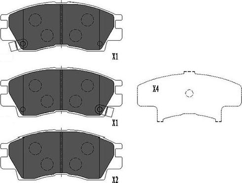 Kavo Parts KBP-5526 - Kit pastiglie freno, Freno a disco autozon.pro