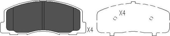 Kavo Parts KBP-5523 - Kit pastiglie freno, Freno a disco autozon.pro