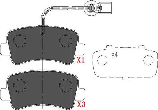 Kavo Parts KBP-6590 - Kit pastiglie freno, Freno a disco autozon.pro