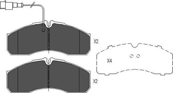 Kavo Parts KBP-6591 - Kit pastiglie freno, Freno a disco autozon.pro