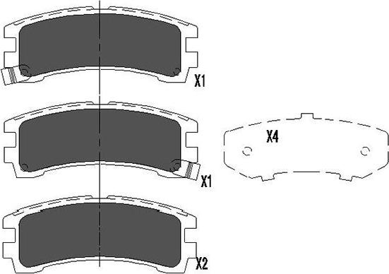 Kavo Parts KBP-6549 - Kit pastiglie freno, Freno a disco autozon.pro