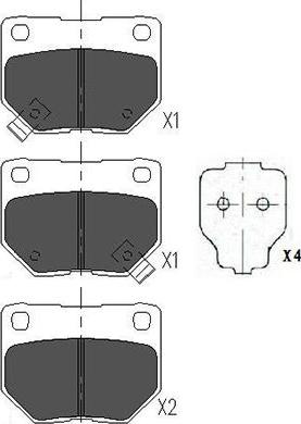 Kavo Parts KBP-6545 - Kit pastiglie freno, Freno a disco autozon.pro