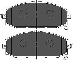 Kavo Parts KBP-6540 - Kit pastiglie freno, Freno a disco autozon.pro