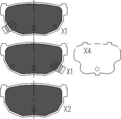 Kavo Parts KBP-6542 - Kit pastiglie freno, Freno a disco autozon.pro