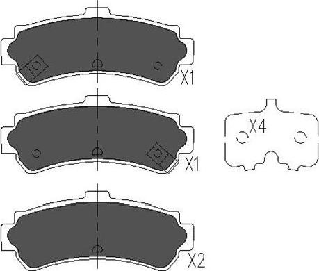 Kavo Parts KBP-6550 - Kit pastiglie freno, Freno a disco autozon.pro