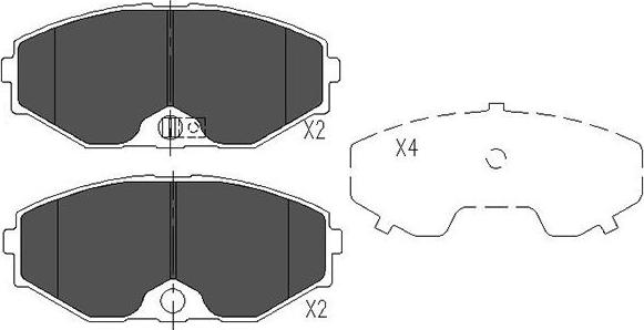 Kavo Parts KBP-6553 - Kit pastiglie freno, Freno a disco autozon.pro