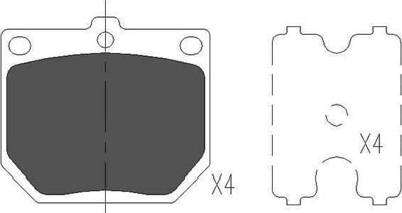 Kavo Parts KBP-6569 - Kit pastiglie freno, Freno a disco autozon.pro