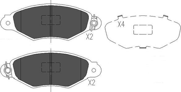 Kavo Parts KBP-6565 - Kit pastiglie freno, Freno a disco autozon.pro