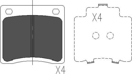 Kavo Parts KBP-6568 - Kit pastiglie freno, Freno a disco autozon.pro