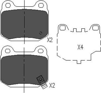 Kavo Parts KBP-6562 - Kit pastiglie freno, Freno a disco autozon.pro