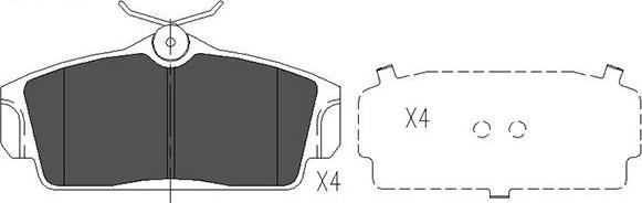 Kavo Parts KBP-6509 - Kit pastiglie freno, Freno a disco autozon.pro